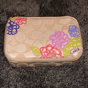 Coach travel jewelry box